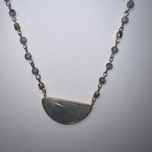 Cato Double Strand Bead and Stone Charm “Be Still and Know” Necklace - Picture 3 of 9